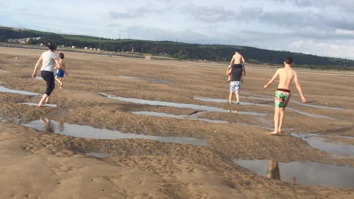 at the beach
