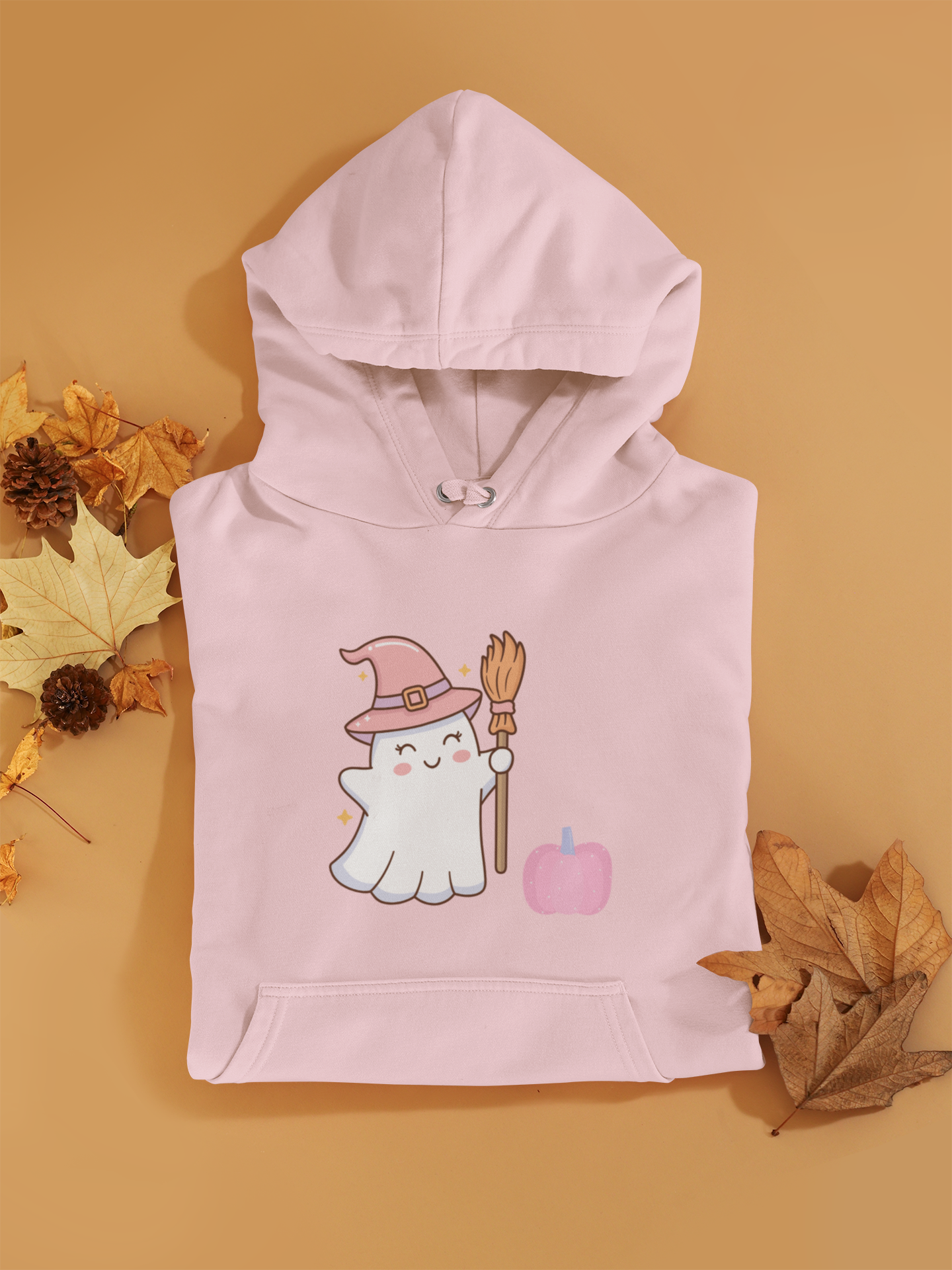 pink ghost hoody